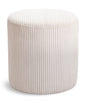 Roy - Round Microsuede Ottoman / Stool