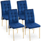 High Back Nordic Dining Chair Modern Chair With Color Legs