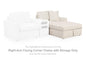 Modmax - RAF Corner Chaise With Storage - Oyster