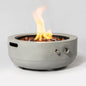 Propane Gas Fire Pit Bowl, 40000 Btu, Round For Outside - Gray