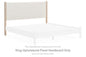 Cadmori - King Upholstered Panel Headboard - Two-tone
