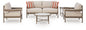 Bluff Trail - Loveseat, Lounge Chairs, Tables Set (Set of 5) - Beige