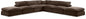 Comfy - 7 Piece Velvet Modular Corner Sectional