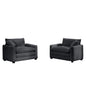 Modern Classic Fabric Single Chair Deep Seat Sofa With Pillow