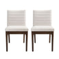 Upholstered Dining Chairs With Rubber Legs (Set of 2)