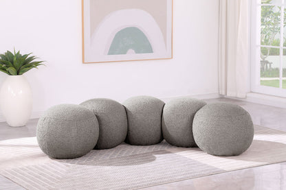 Apollo - Boucle Fabric Bench