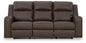 Lavenhorne - Rec Sofa W/Drop Down Table - Granite