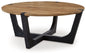 Hanneforth - Round Cocktail Table - Brown