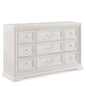 6 Drawer Storage Dresser Antique Wooden Bedroom Furniture - Antique White