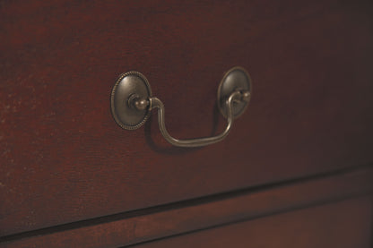Alisdair - Two Drawer Night Stand - Reddish Brown