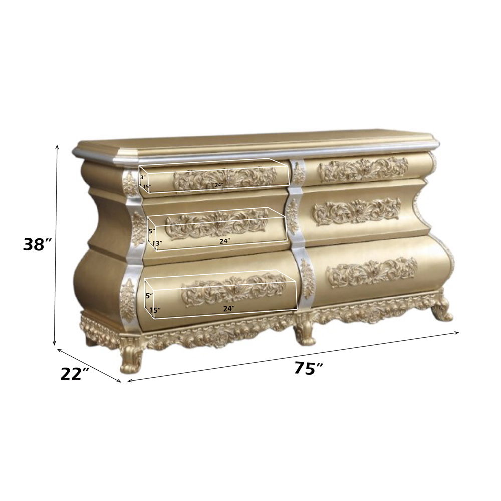 Seville - Dresser - Gold