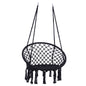 Macrame Hanging Hammock Chair, Rope Swing For Indoor And Outdoor Use