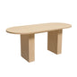 Modern Farmhouse Oval Dining Table With Slim Base