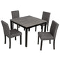 Modern Dining Table Set With Upholstered Chairs For Dining Room