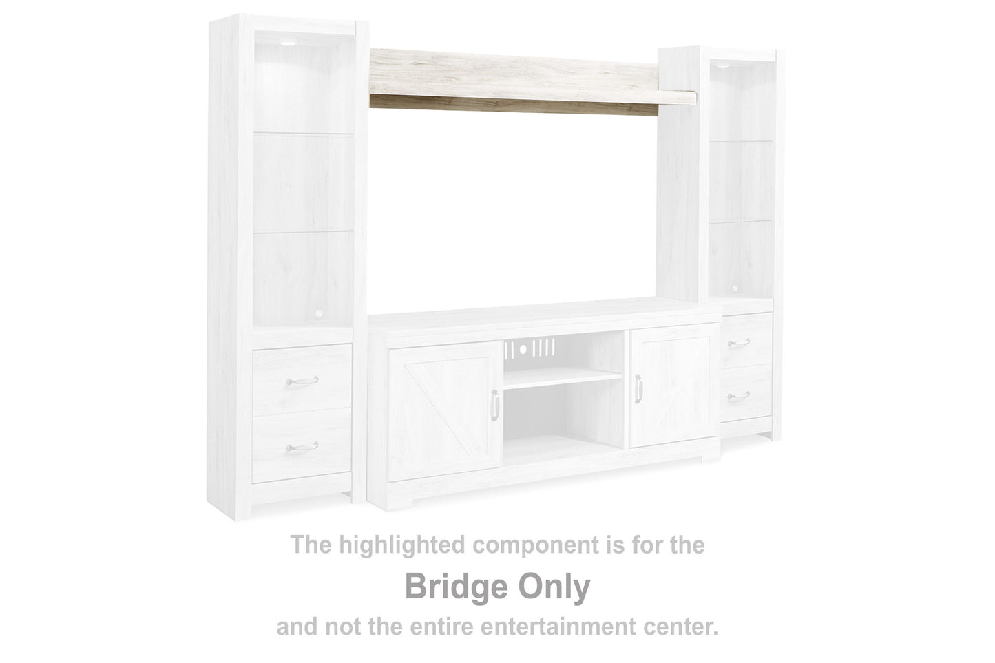 Bellaby - Bridge 63.39” - Whitewash