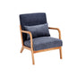 Accent Arm Chair With Pillow Upholstered