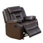 Modern Recliner With Pillow Arms And Headrest