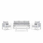Outdoor Patio Set With All-Weather Thick Cushions