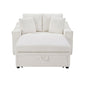 Modern Chaise Sofa With Hidden Storage For Living Room
