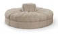 Rummi - Round Velvet Performance Fabric Upholstered 4 Piece Modular Sofa
