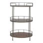 Round Butler Tray Table - Chestnut