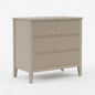 Fluted 3 Drawer Nightstand With Soft Close Slides