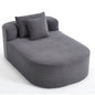 Oversized Chaise Lounge Sofa Bed With Deep Seat And Soft Pillows