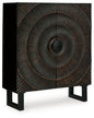 Fosterman - Accent Cabinet - Distressed Black