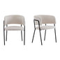 Modern Upholstered Arm Dining Chair Set