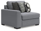 Bealton - LAF Corner Chair - Salt And Pepper