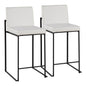 Fuji - Contemporary Modern Elegance, High Back Counter Stool