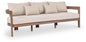 Newport - Water Resistant Fabric 86.75" Upholstered Outdoor Patio Sofa