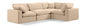 Comfy - 4 Piece Velvet Modular Sectional
