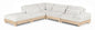 Turin - Chenille Fabric Upholstered Modular Sectional - White