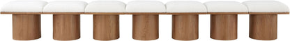 Pavilion - 7 Piece Modular Bench With Brown Base
