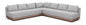 Solace - Olefin Performance Fabric 3 Piece Outdoor Patio Modular Sectional (2 Sofas & Corner Chair)