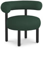 Bordeaux - Boucle Fabric Accent Chair With Black Legs
