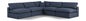 Comfy - 5 Piece Linen Modular Corner Armless Sectional