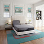 Renew - 11" Flex Head Cooling Gelcare Memory Foam Mattress - Gray - King