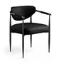 Virella - faux Leather Upholstered Dining Chair (Set of 2) - Black Base