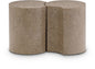 Dimple - 2 Piece Modular End Table - Terazzo Finish