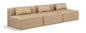 Cube - Modular 3 Piece Armless Sofa - Tan