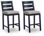 East Beach - Barstool (Set of 2) - Blue
