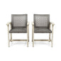 Outdoor Dining Chair Acacia Wood Frame (Set of 2)