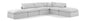 Indulge - Linen 6 Piece Modular Armless Sectional - White