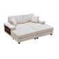 Convertible Sectional Sofa, Sleeper Oversized Living Room Lounge