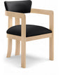 Lavrin - Vegan Leather Dining Arm Chair (Set of 2) - Natural Base