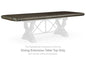 Maylee - Rectangular Drm Extension Table Top - Dark Brown