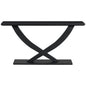 Console Table With Cross Leg Base And Reinforced Support Plate