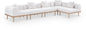 Laguna - 5 Piece 106.5" Upholstered Outdoor Patio Modular Sectional